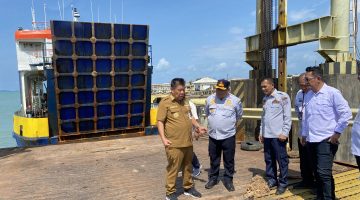 Antisipasi Lumpuhnya Ekonomi, Gubernur Bangka Belitung bersama Dishub Tinjau Dermaga Amblas di Pelabuhan Sadai