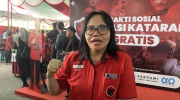 Anggota DPRD Babel Elvi Dianas Apresiasi Bakti Sosial Operasi Katarak Rudi Center dan PDI Perjuangan