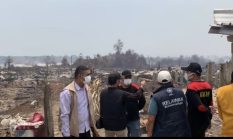 Pemuda Muhammadiyah Pangkalpinang Turut Salurkan Bantuan Korban Kebakaran di Desa Jelutung II Bangka Selatan